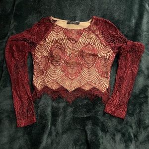 ANGL top and skirt lace set. Size XS/S